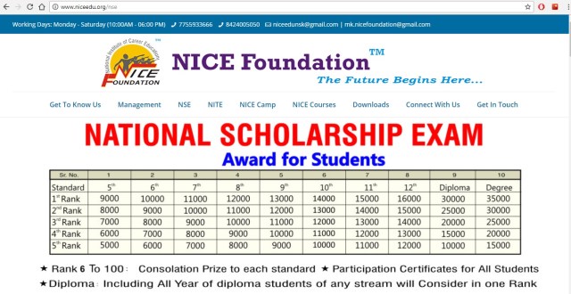 National Scholarship Exam